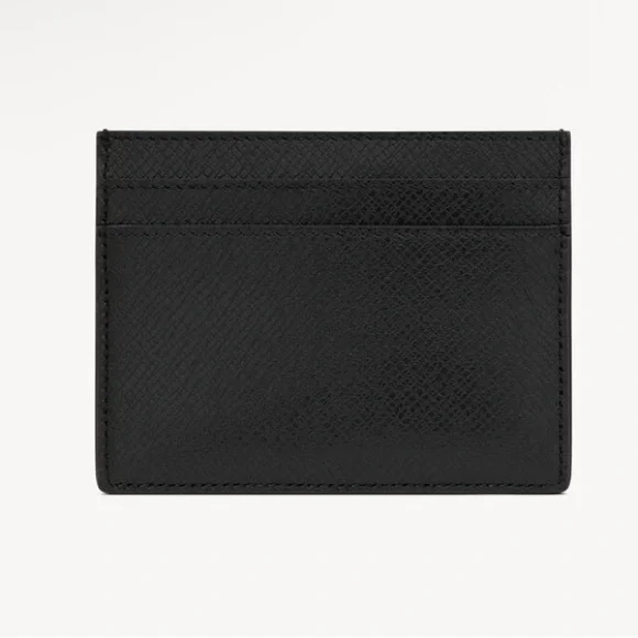 Saint Laurent Black Leather  Card Holder - Picture 2 of 7